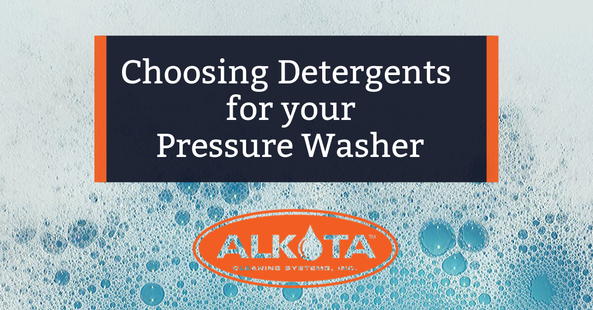 Pressure Washer Detergents and Cleaning Solutions