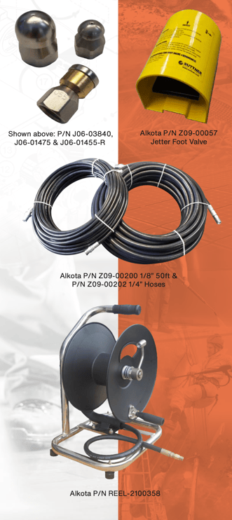 Pressure Wash Jetter Parts